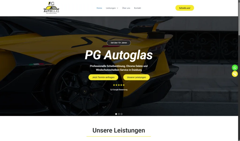Google-Rankings von PG Autoglas