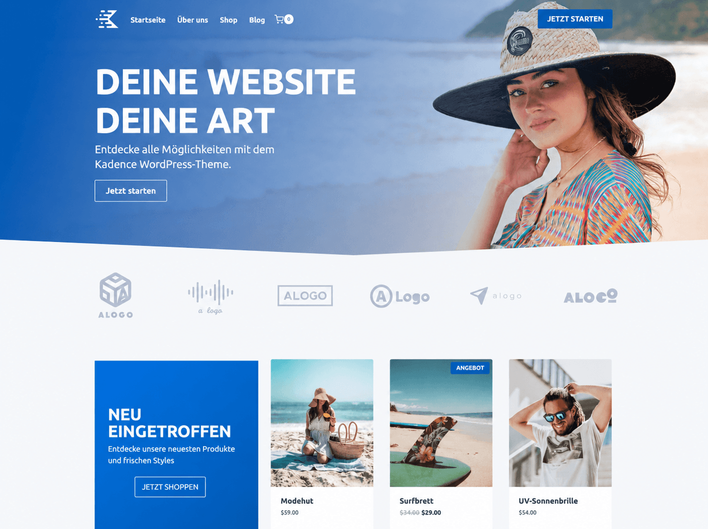 WordPress-Website erstellen lassen für Unternehmen - Beispielseite