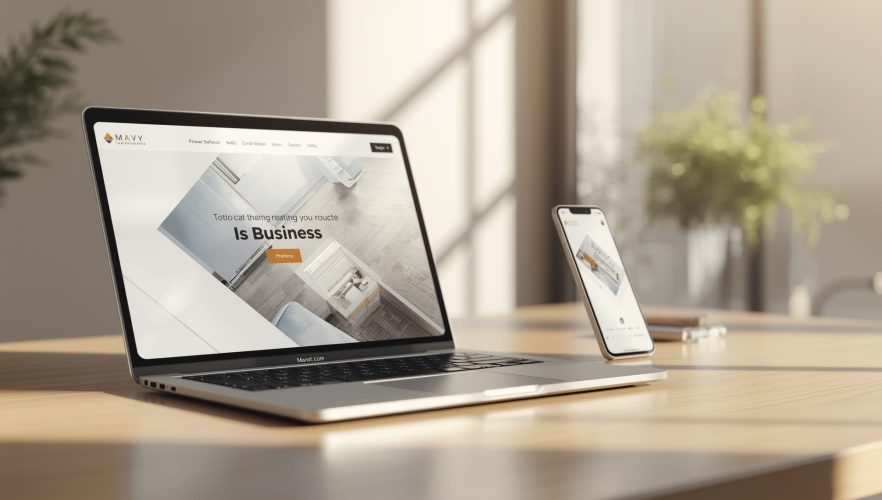 Unternehmens-Website auf Laptop und Smartphone – schneller moderner Auftritt 2025 - was ist der Zweck einer Website